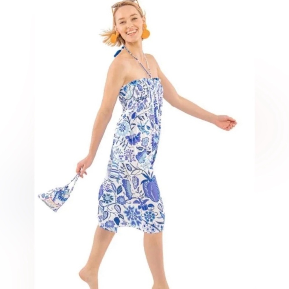 GRETCHEN SCOTT HAIGHT ASHBURY SKIRT MIDI Smocked DRESS One Size